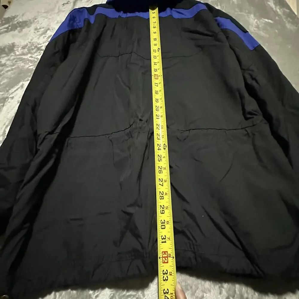 Vintage Marker Ski Jacket Mens Size XL Black Anorak Outdoors Pullover 90s W Hood